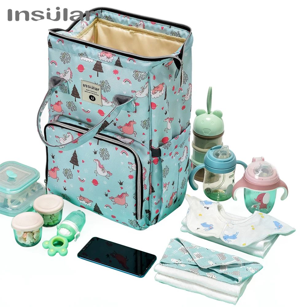 Insular Baby Diaper Mom Mummy Bags Maternal Stroller Bag Nappy Backpack Maternity Organizer Travel Hanging For Baby Care