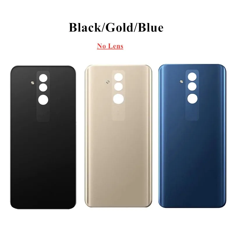 For Huawei Mate 20 Lite Back Glass Panel Rear Door Housing Case With Camera Lens Battery Cover Replacement For Huawei Mate20lite