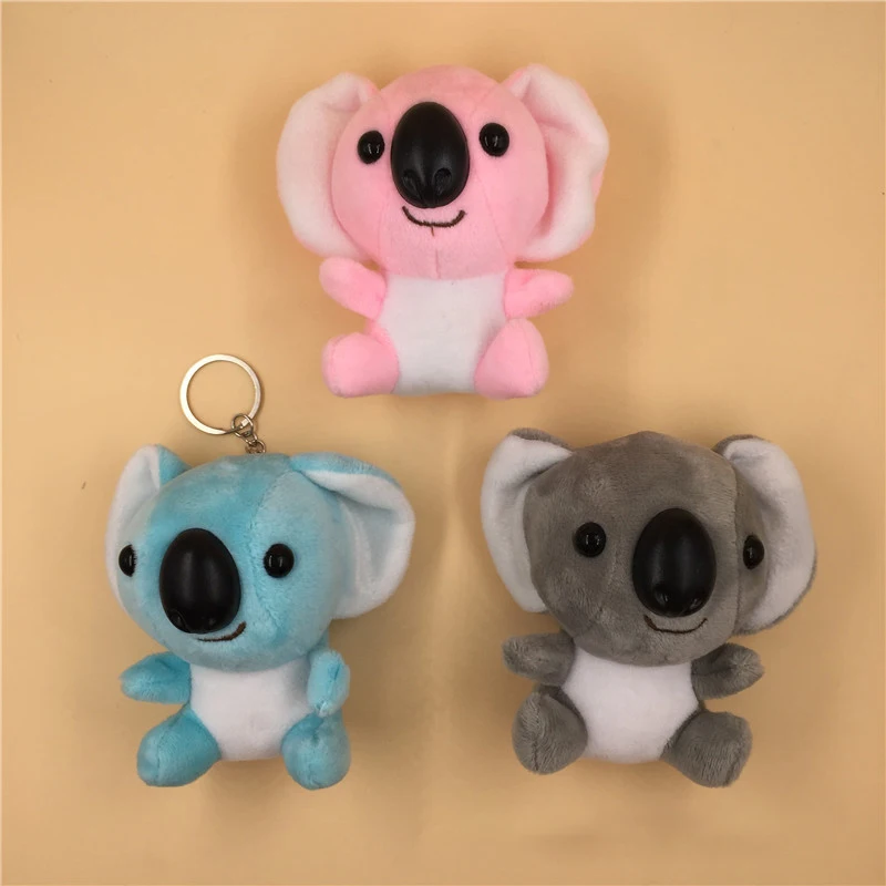 Cute koala soft stuffed toy pendant car phone bag keychain big nose koala boy girl gift