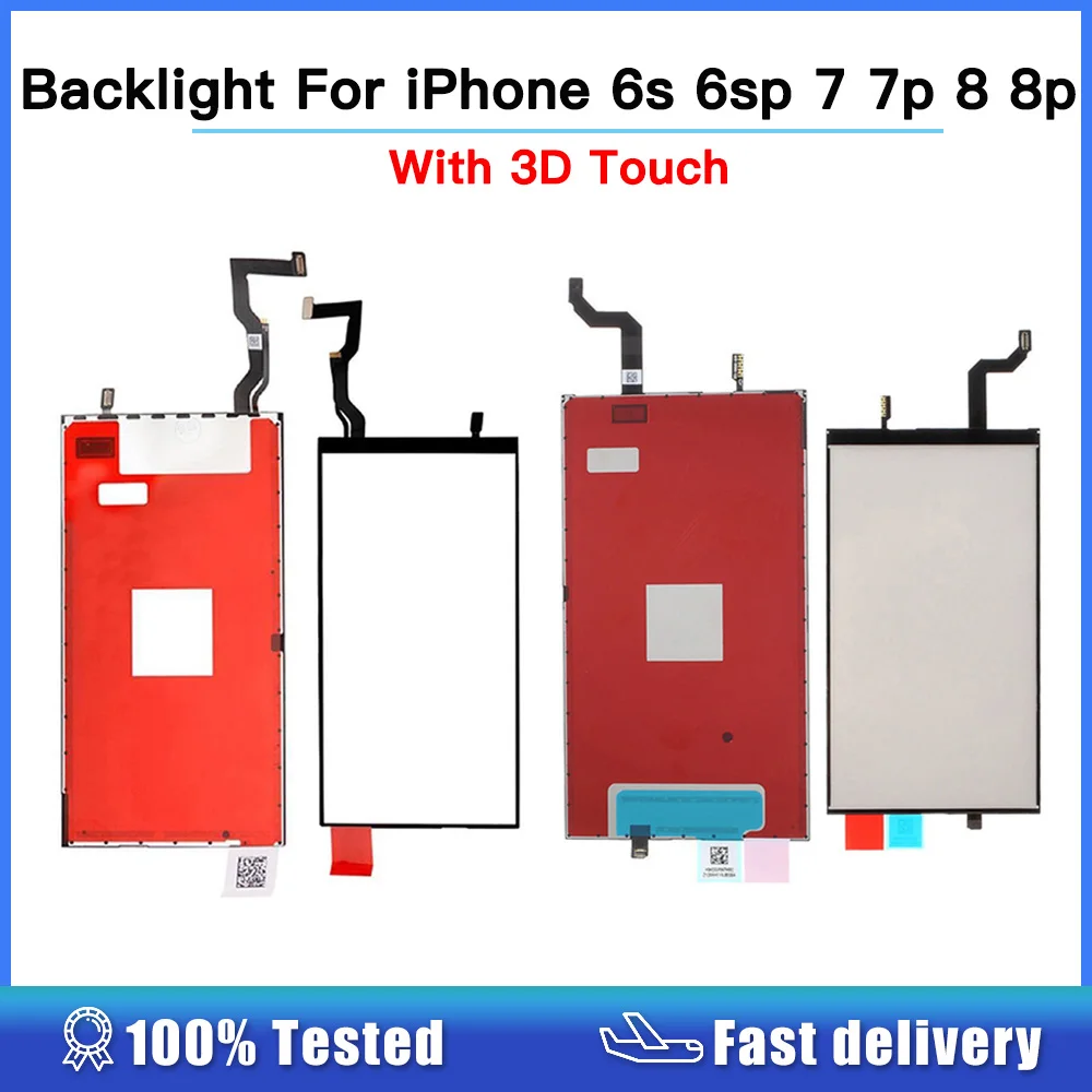 Original LCD Backlight Panel For iPhone 11 XR Screen Backlight Film with 3D Touch Function Flex Cable For iphone 6 6S 7 8 Plus 5