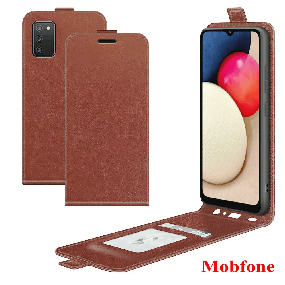 

For Samsung Galaxy A03s A02s Vertical Flip Case A13 5G Leather Book Card Holder For Galaxy A03 Core A73 A33 A53 5G Cover Bags