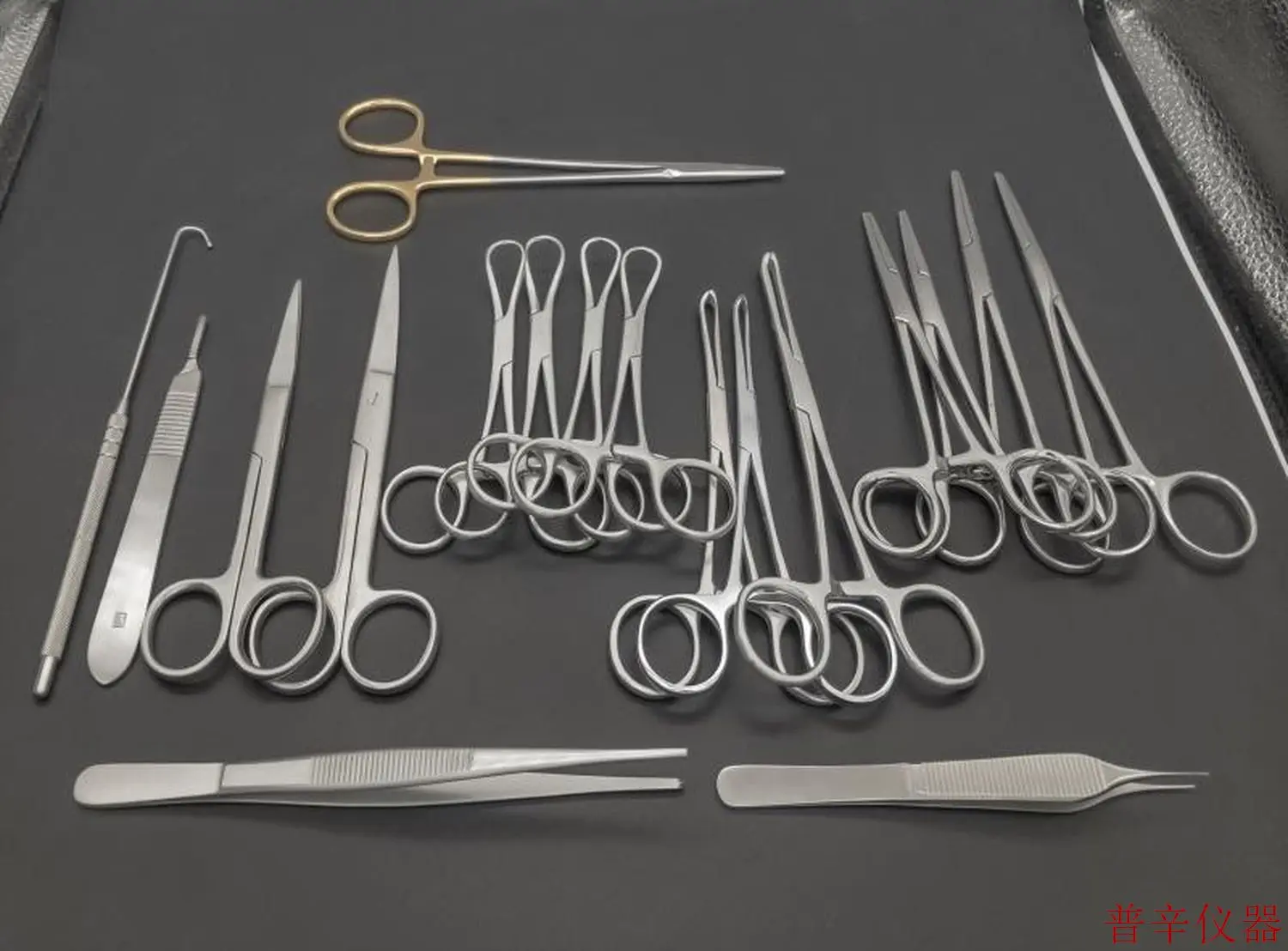 Set of surgical instruments, pet surgical instruments Sterilization instruments for cats and dogs, sterilization instruments