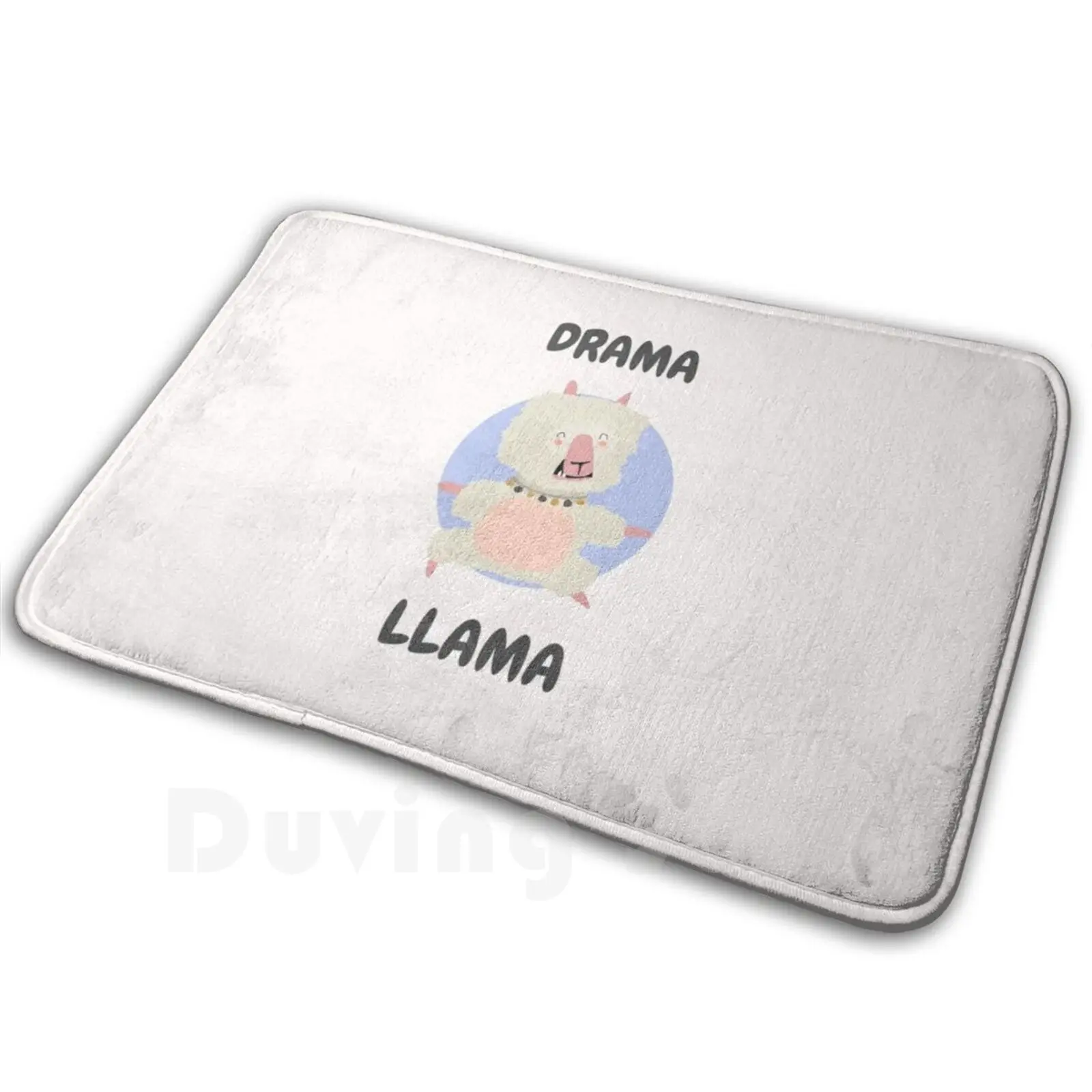 Drama Llama Carpet Mat Rug Cushion Soft Non-Slip Drama Llama Fluffy Cute Sweet Attention Yoga Fitness Work Out Gym Funny