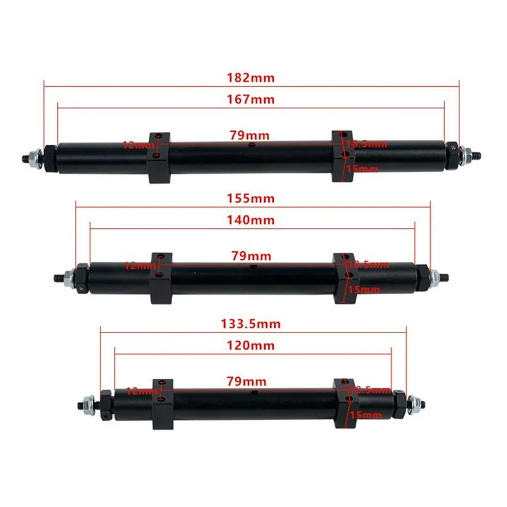 120/140/167mm opzionale metallo No-Power asse ruota posteriore per 1:14 Tamiya trattore rimorchio RC auto sostituzione pezzi di ricambio fai da te