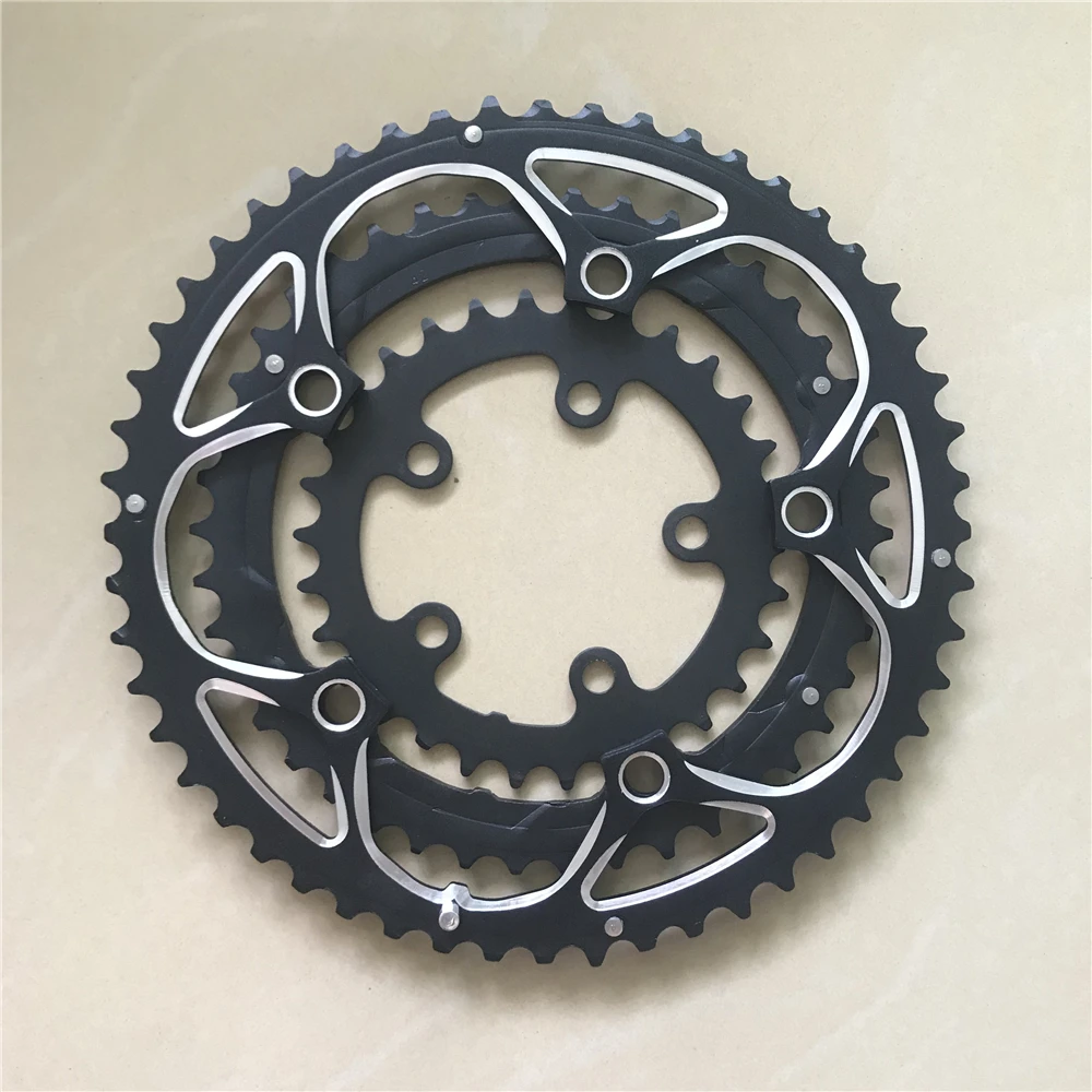 Road Bicycles 130-74 BCD Chainring 52/42/30T Triple Speed Folding Bike Chain Wheel MTB Chainwheel CNC Aluminum Alloy