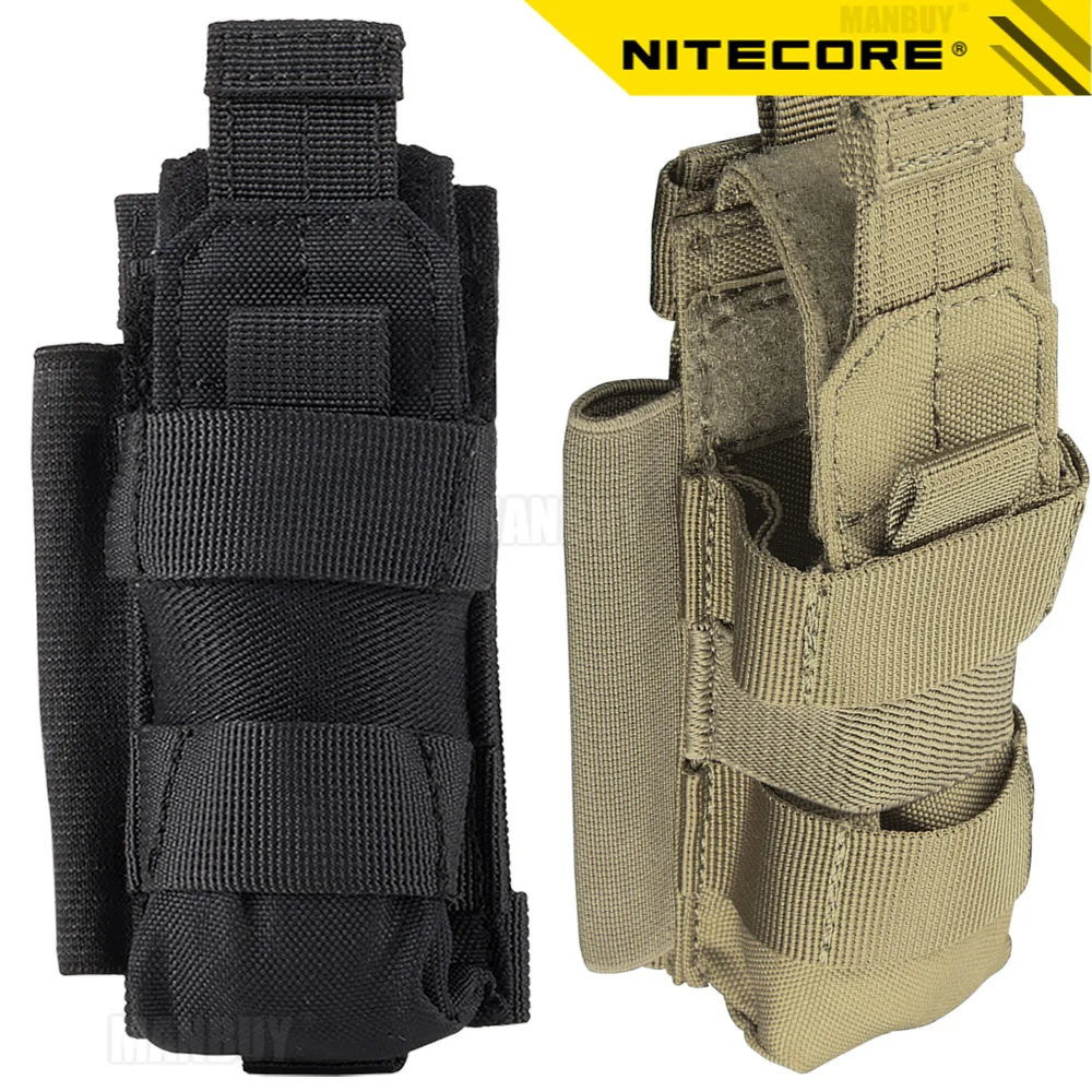 

WHOLESALE NITECORE NCP30 NCP40 Outdoor Tactical Holster Hunting Equipment 2 COLOR Holder Case 1000D Nylon Flashlight Accessories