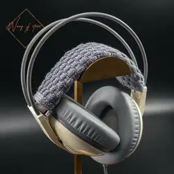 Cuscinetti per la testa superiori del cuscino della fascia fatti a mano in pura lana per cuffie AKG K530 K 530