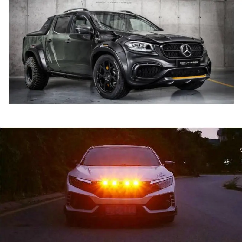 

Car Accessories Grille Light Lamp For Alfa Romeo Giulia Q Pickup Mercedes X-Class pickup BMW X7 pickup truck Audi Pickup