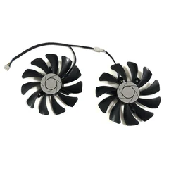 2 pièces/ensemble HA9010H12F-Z,Refroidisseur de GPU,Ventilateur de carte graphique,pour INNO3D GTX1060 6GB,pour MSI GeForce GTX-1060-6GT-OC,pour 51RISC RX6600M 8G