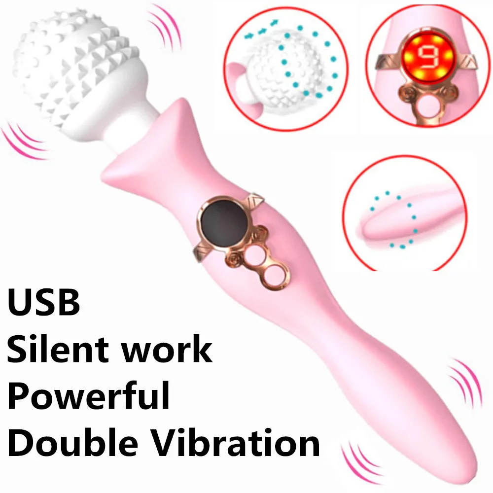 

Powerful Big Flirt AV Magic Wand Body Massager Dildo Vibrators Vaginal G-spot Clitoris Stimulation Sex Toy Products For Women