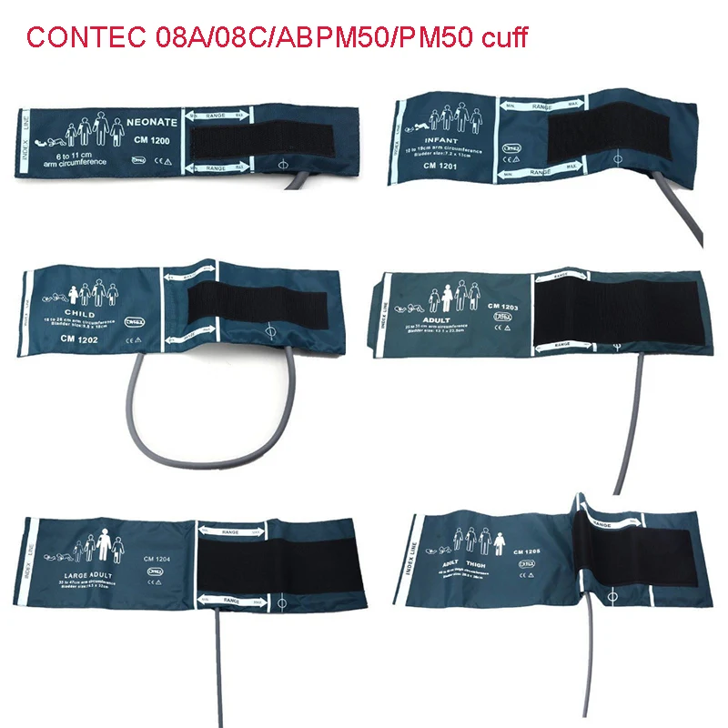 With Connector 6 Size of Cuffs Sphygmomanometer cuff Patient monitor cuff Cuff for blood pressure monitor People use cuff