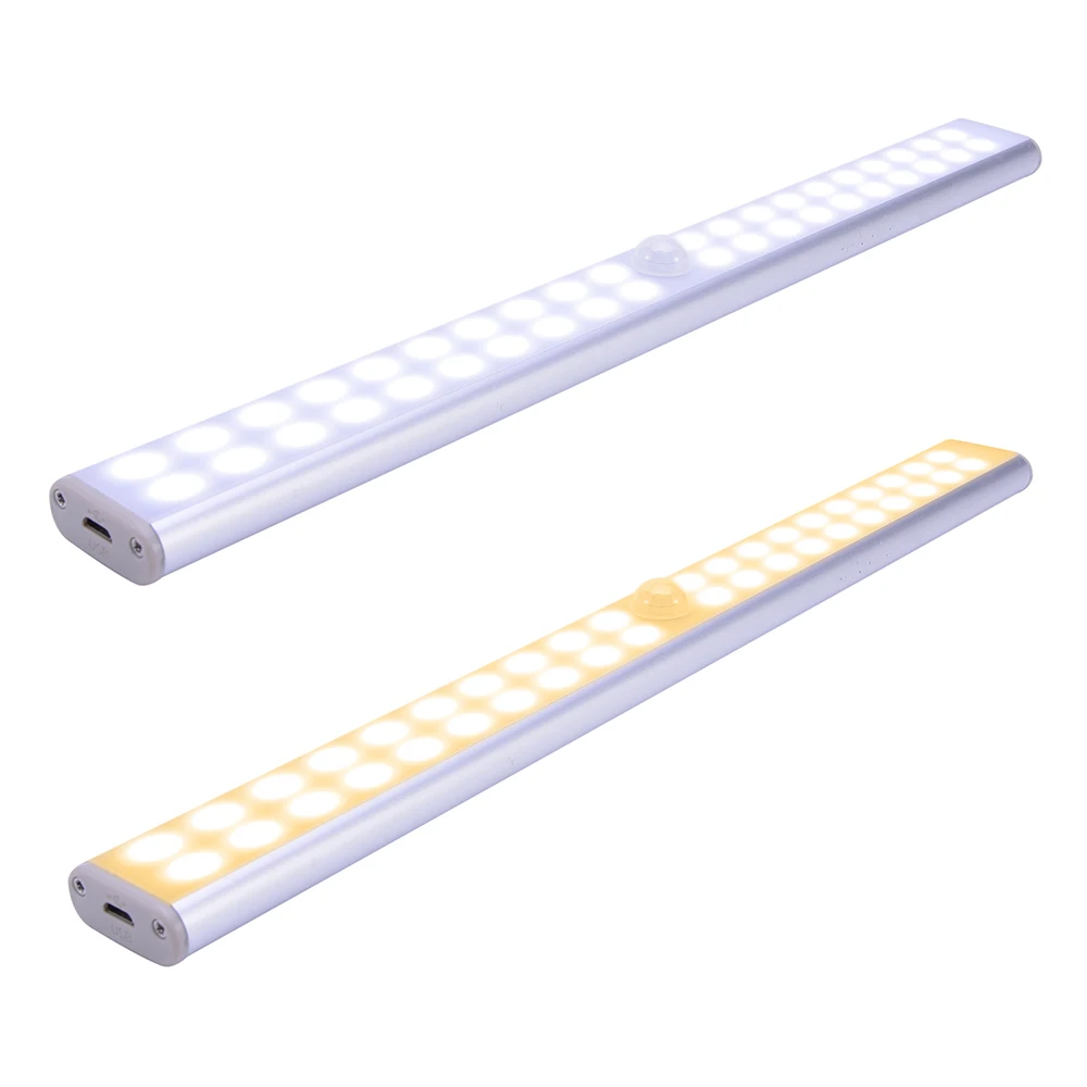 LED Wardrobe Corridor Basement Light USB PIR motion sensor LED Cabinet Night Light Rechargeable Closet Kitchen Light D30