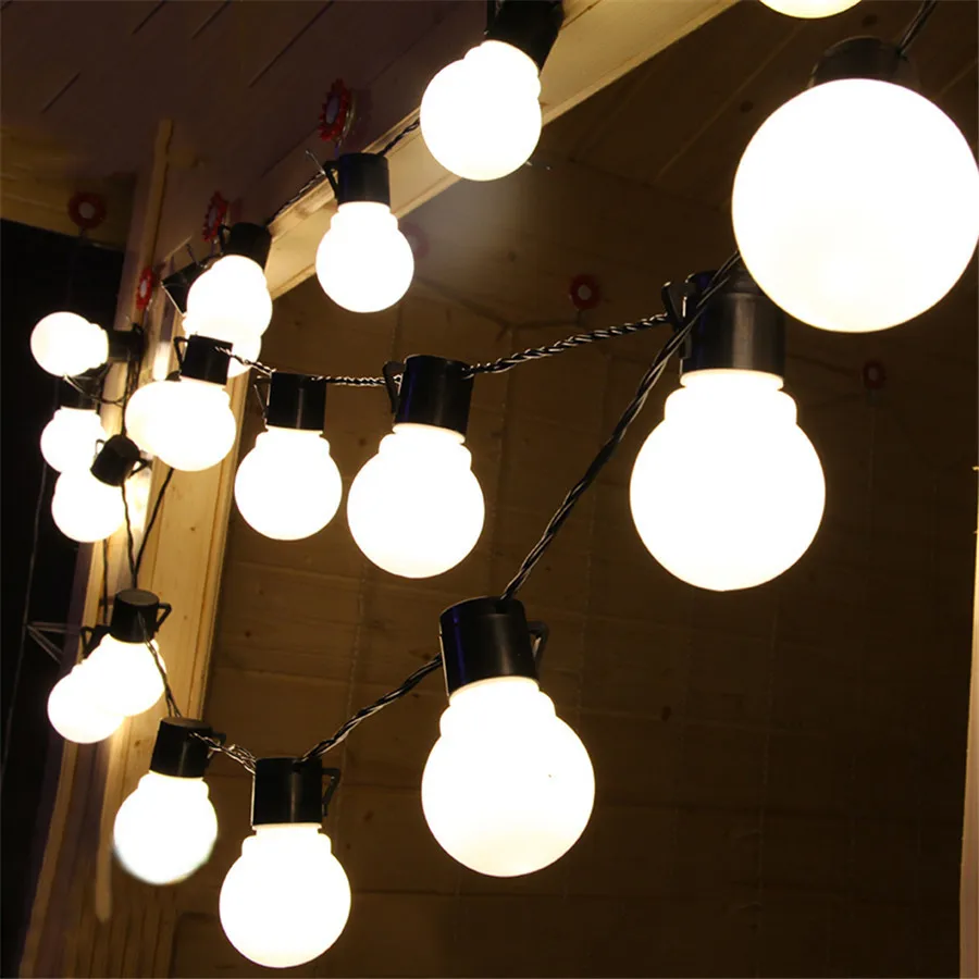 Thrisdar 2.5/5/10M G50 Globe Bulb Led String Light Xmas Garland Fairy Lamp Indoor Outdoor Garden Wedding Party Christmas Decor