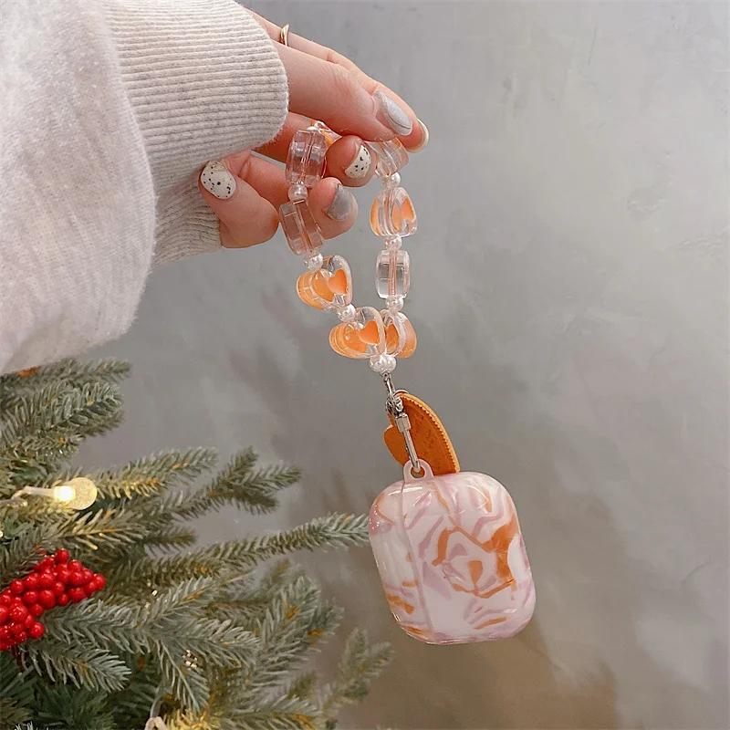 Funda para apple AirPods 3 gen 2021, cubierta de TPU naranja brillante de ensueño para auriculares AirPods 1 2 3 Pro, caja de carga de auriculares