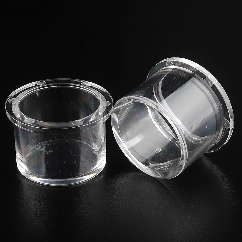 5 Pcs 20/25 Mm Diameter Dalam Pipa Acrylic END CAP Transparan Tangki Ikan Akuarium Perlengkapan Plexiglass Tabung Taman air Pipa