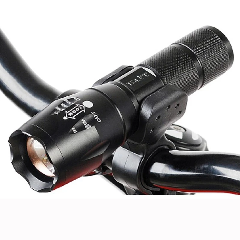 Bicycle Light 400Lumens T6 LED cycling Front Light LED Bike light Lamp Torch Waterproof ZOOM Flashlight By 18650 battey