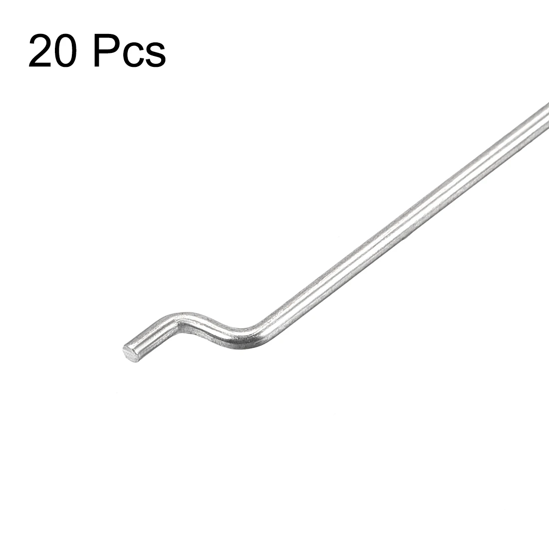 uxcell 20pcs 1.2mm Dia Steel Z Type Pull/Push Rods Parts Length 120/140/180/210/260mm for RC Airplane Plane Boat Replacement