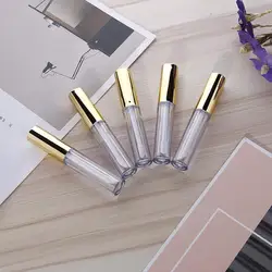 10 -50pcs silver Golden Lipgloss Tubes 10ml Labial Circular Tubes Empty Lip Gloss Tube Body Lip Glaze Bottle For Female Perfume