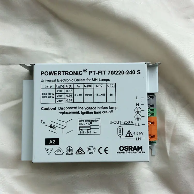 Osram  PT-FIT 35W 70W metal halide lamp electronic ballast track light spotlight dedicated