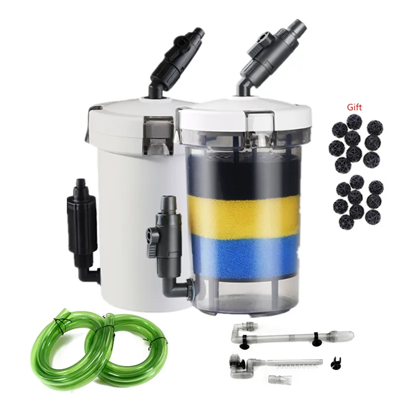 Filtro externo para tanque de peces, sistema de filtración exterior, purificador de agua, súper silencioso, 6W, 400L/H, HW 602, 602B, 603, 603B