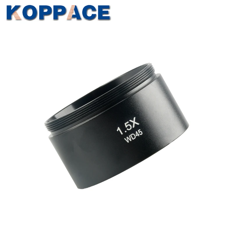KOPPACE مجهر ستيريو بارلو عدسة 1.5X/WD45 العمل المسافة المجهر عدسة موضوعية 48 مللي متر حجم التثبيت