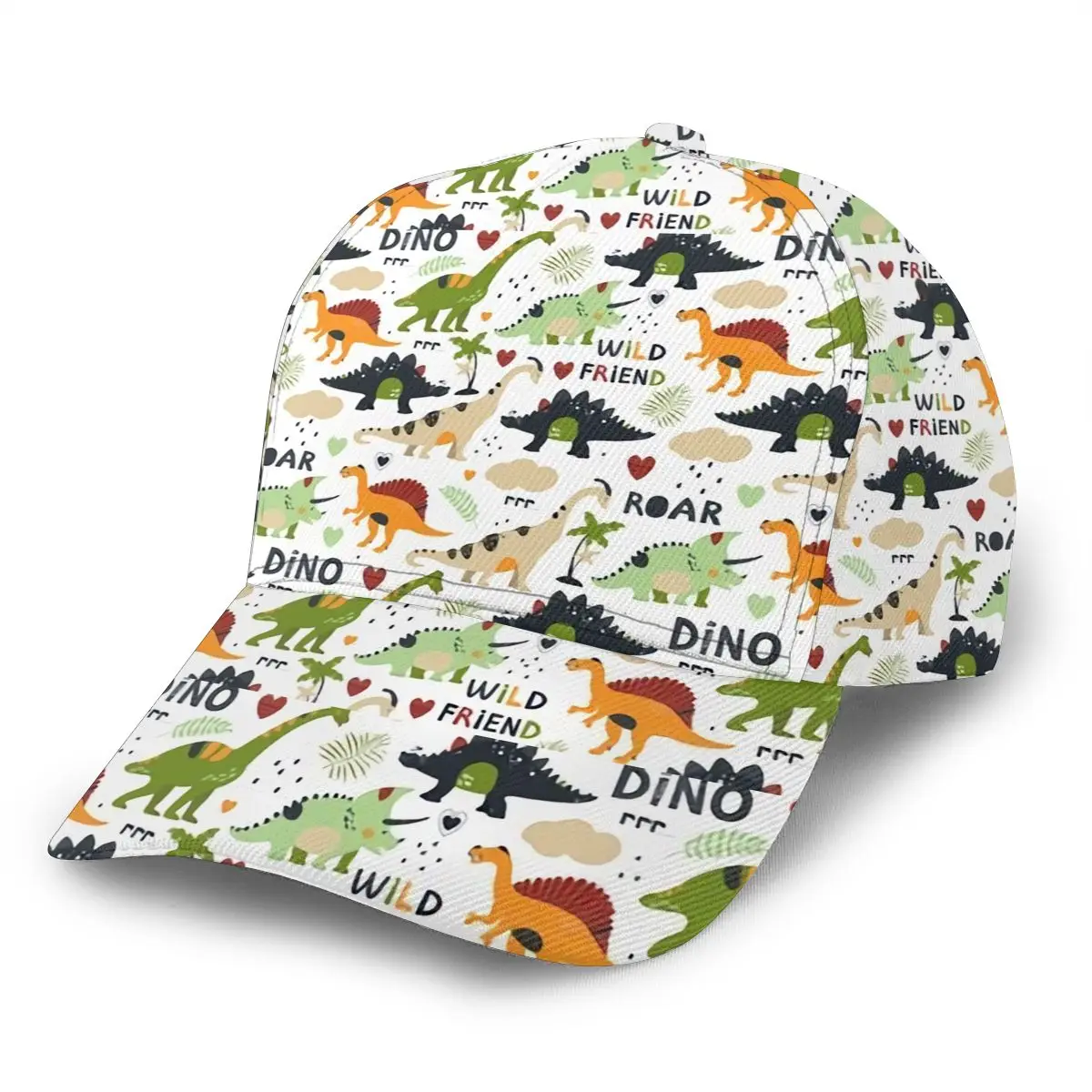 

NOISYDESIGNS Funny Dinosaur Pattern Men Women Baseball Cap Summer Boys Girls Custom Adjustable Snapback SunHat Dropshipping