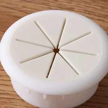 50/60MM stolní kabelová průchodka kryt otvoru pro drát linky zásuvky závitový port kryt krabice průchodka kabelu kancelářský stůl organizér kabelů 8 nejlepší prodej kryt otvoru na stole - №1