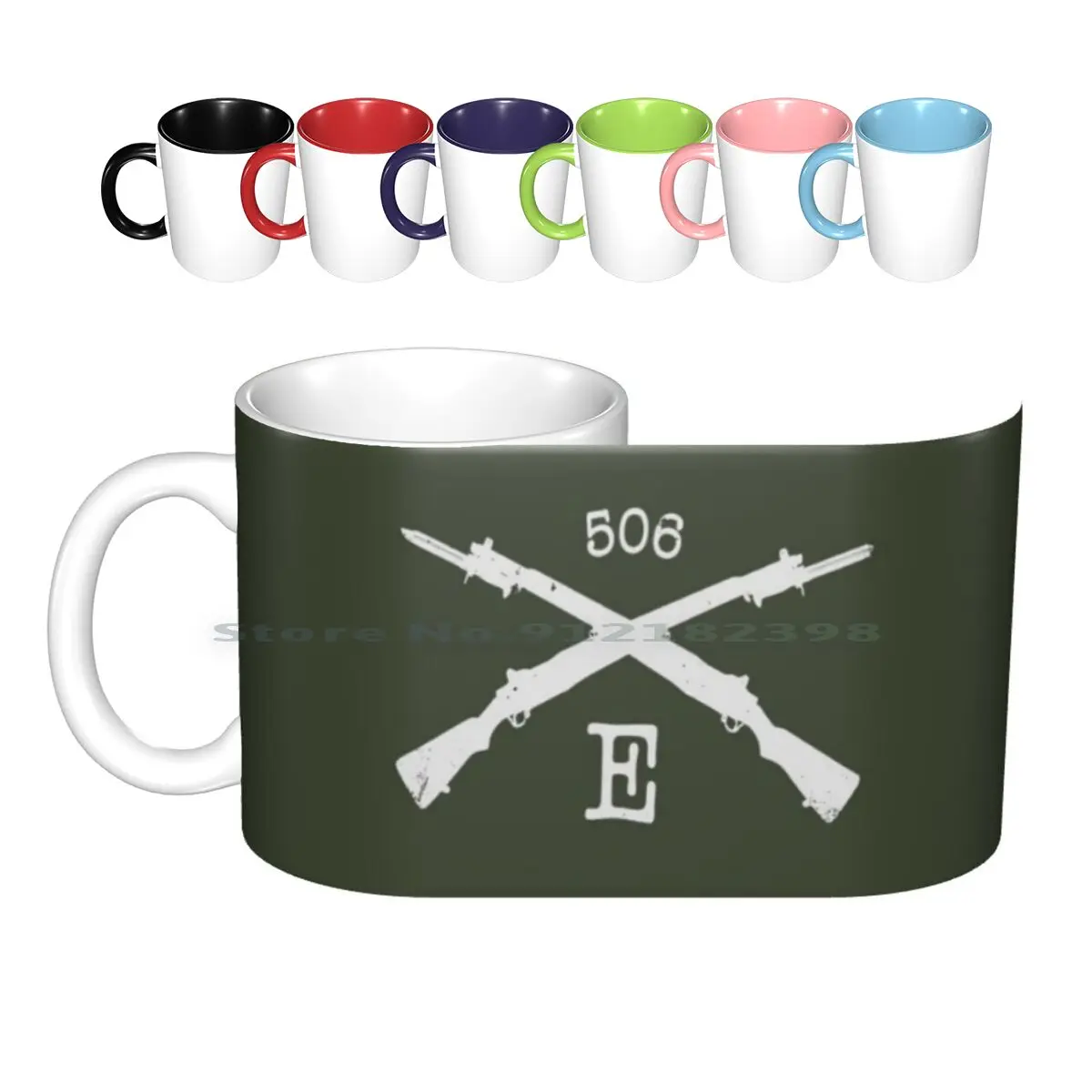 101st Airborne Division Easy Company 506th Ceramic Mugs Coffee Cups Milk Tea Mug Band Of Brothers Camp Toccoa Currahee 101st