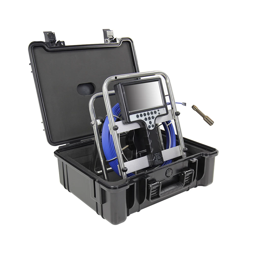 Duct Drain Pipe Tube Inspection System Video Camera Pipeline Inspection Camera 7'Screen 23mm Camera DVR