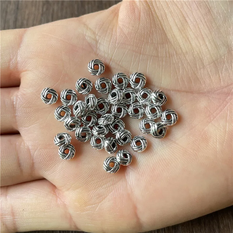 Ju Yuan 600pcs Zinc Alloy Twist Donut Spacer DIY Making Jewelry Handicraft Connectors Wholesale Metal Accessories Wholesale