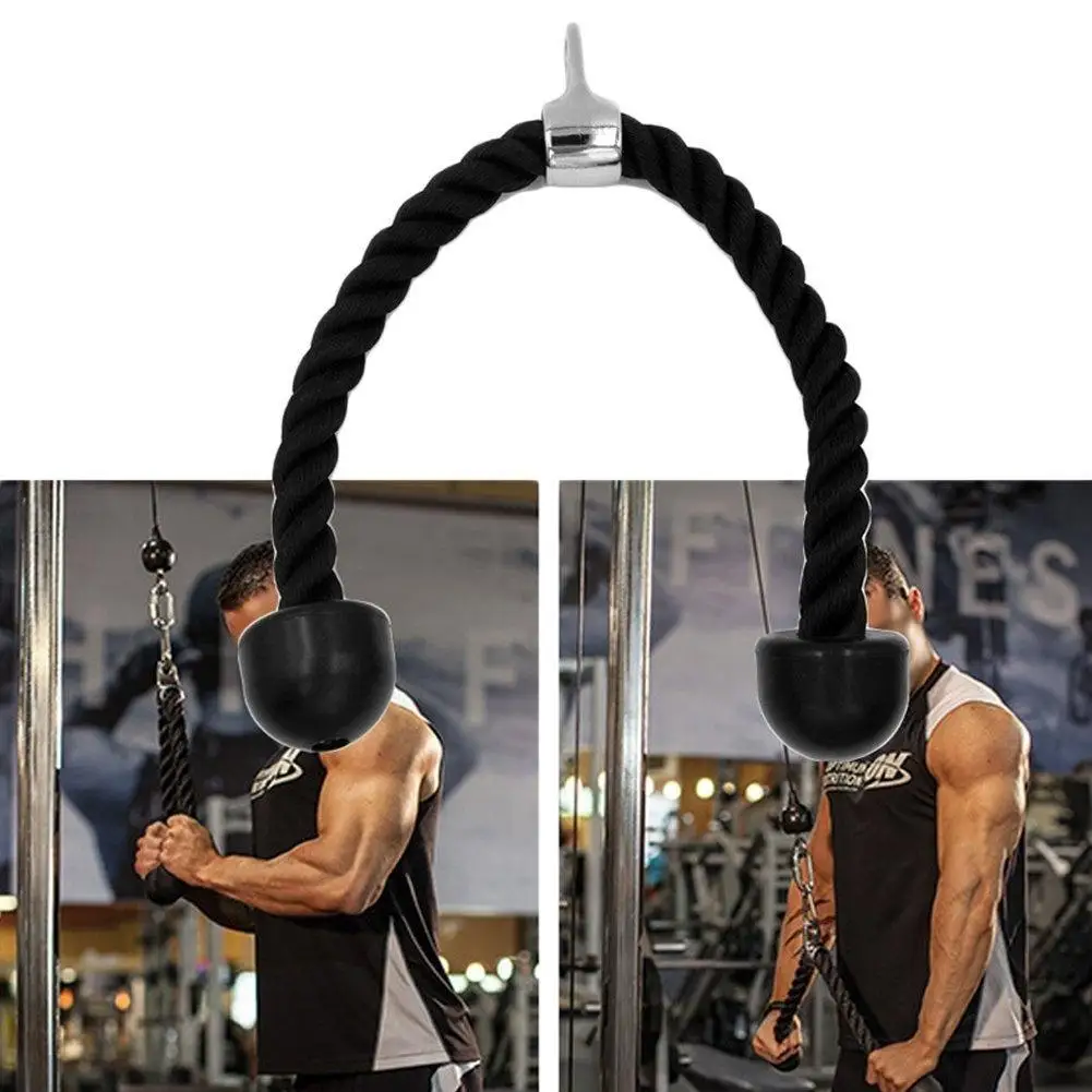 Heavy Duty Fitness Tricep Training Rope Exerciser Strength for Body Building