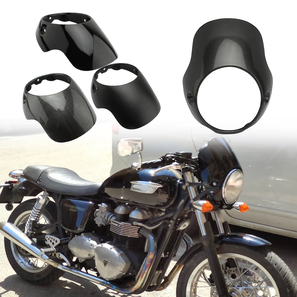 トライアンフネビルバイク用ヘッドライト、フロントヘッドガラス