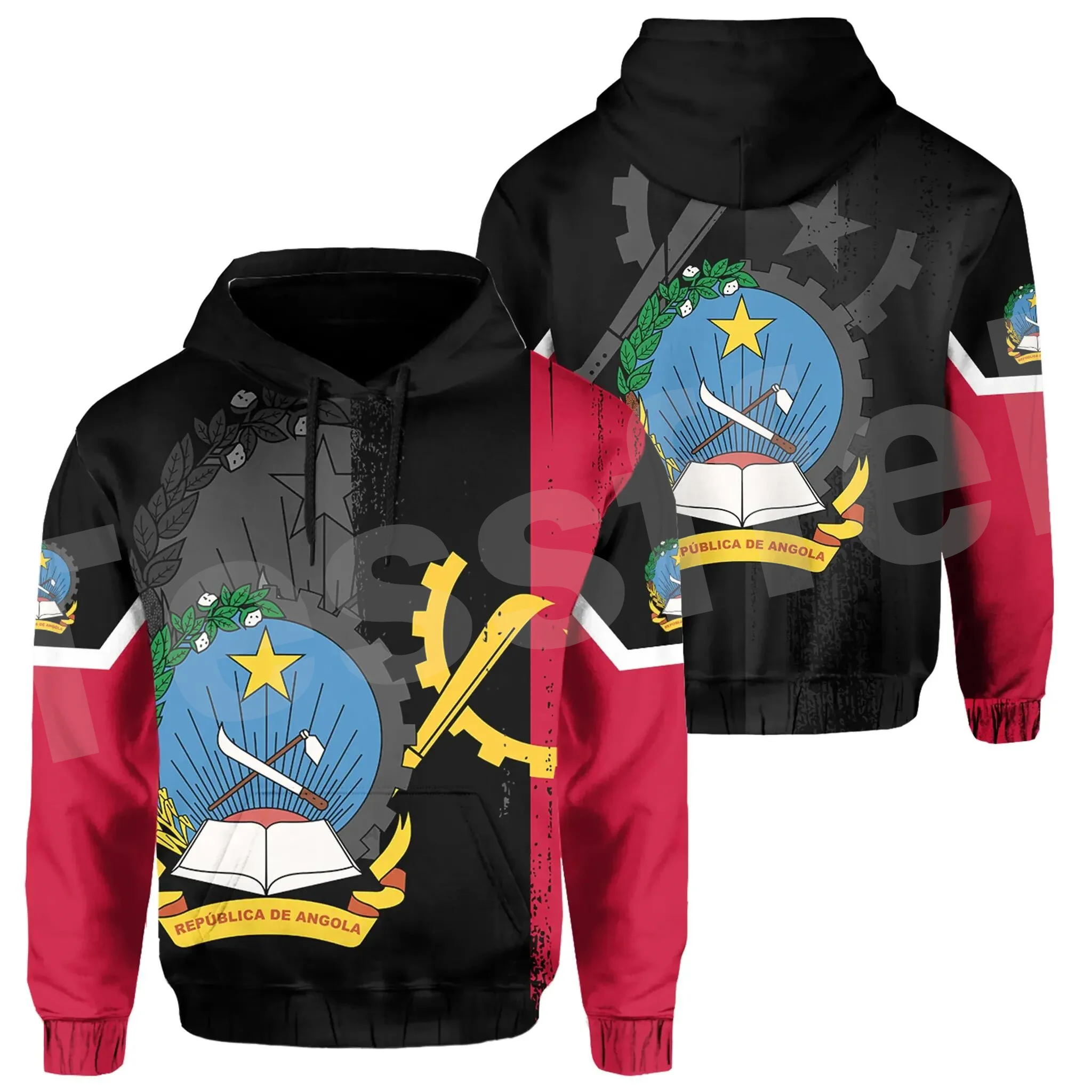 

Tessffel Africa Country Flag Angola Symbol Colorful Tracksuit 3DPrint Men/Women Harajuku Pullover Autumn Long Sleeves Hoodies A1