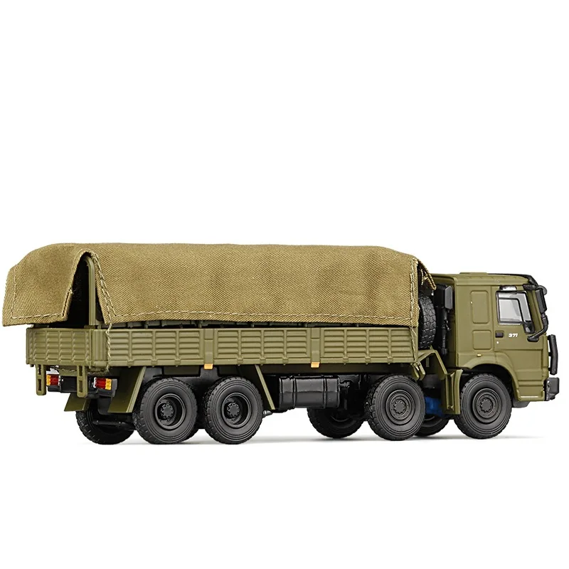 High quality 1:64 alloy military transport truck model,high simulation truck dump truck toy,wholesale and retail