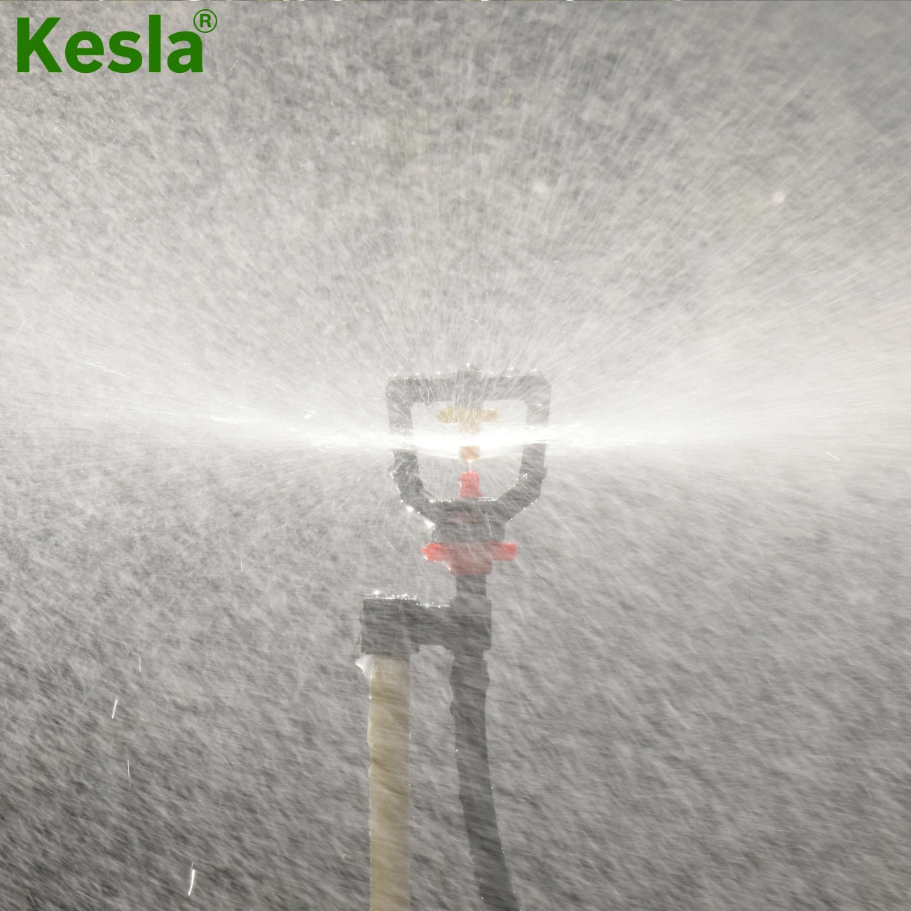 KESLA 20/50/100PCS Garden Irrigation Micro Sprinklers on 20cm Stake Support 360 Degrees Refraction Misting Spray Greenhouse Tool