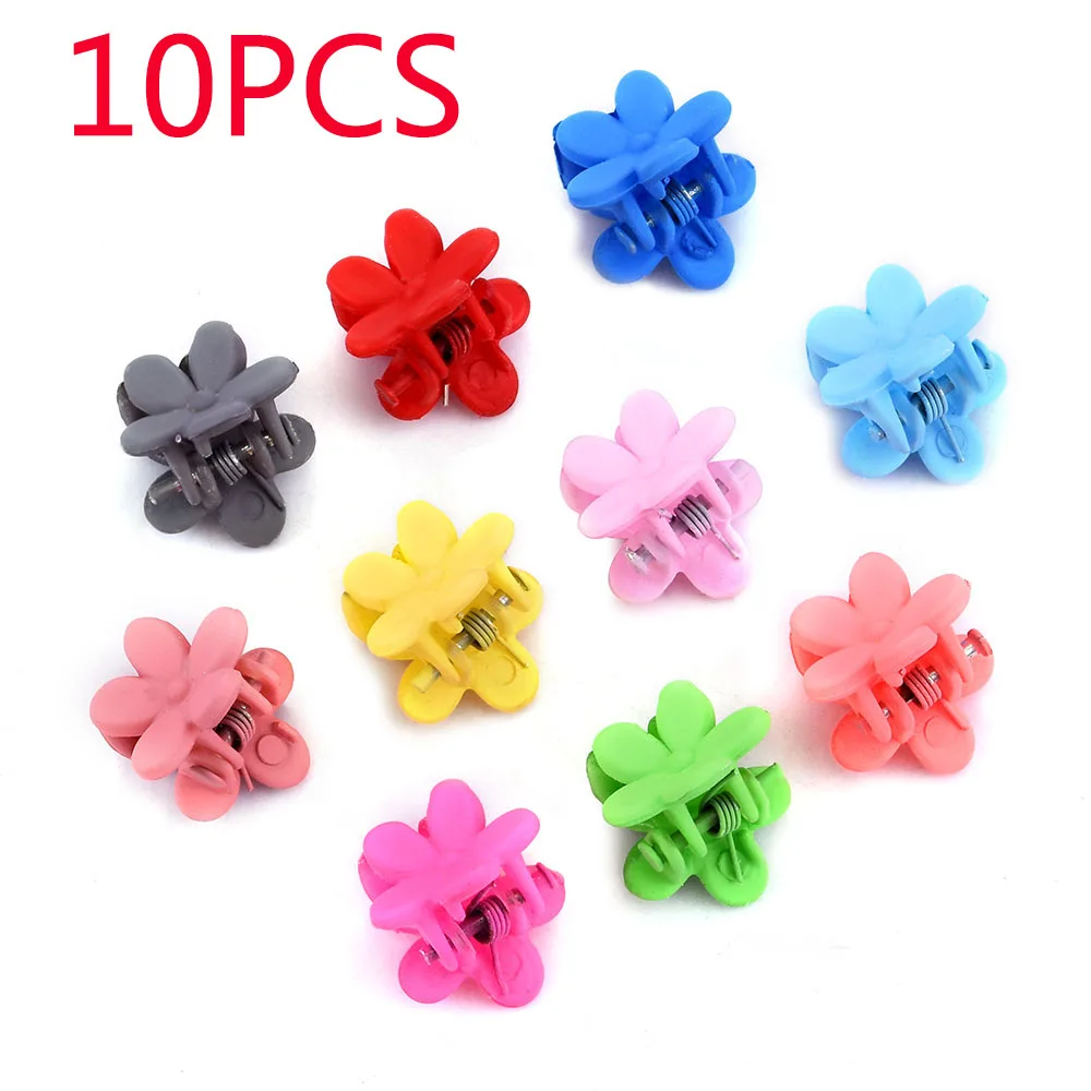 10Pcs/Bag Cute Girls Women Flower Crown Animals Baby Hair Claws Children Hairpins Hair Clips Kid Hair Accessories Random Colors