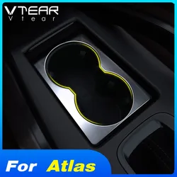 Vtear For Geely Atlas Emgrand NL-3 Proton X70 car cup holder frame cover center console cup slot protect trim accessories 2019