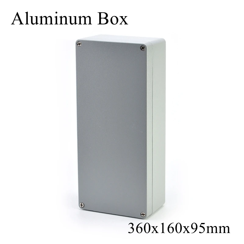 FA40 360x160x95mm IP65 Waterproof Aluminum Junction Box Electronic Terminal Sealed Diecast Metal Enclosure Case Connector