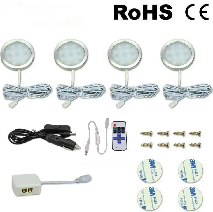 3/4/6/8PCS 12V 1W/2W.2.5W Dimmable  LED Down Light Cabin Ceiling Lamp Caravan Camper Car RV Light