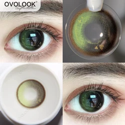 OVOLOOK-1 Pair/2pcs Lenses Natural Colored Lenses for Eyes Vision Correction Fairy Tale Comestic Prescription Contact Lenses