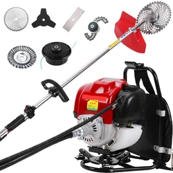New High Quality Gas Brush Cutter Grass Cutter 6 in1 with FKGX35 4 stroke Petrol Engine Backpack Grass Strimmer