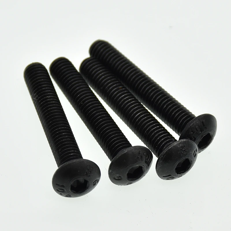 M10*(16/20/25/30/35/40/45/50/60/70/80/90/100)mm black  Iso7380 10.9 carbon steel hex socket round head screws