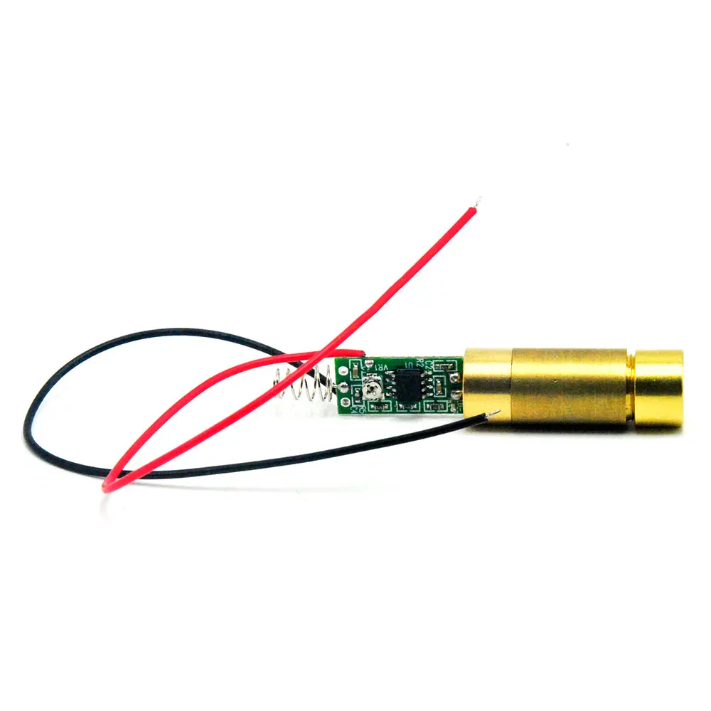Industrial/Lab Messing 650nm 200Mw Rode Laser Module Kruis Beam DC3.7V Driver Uit