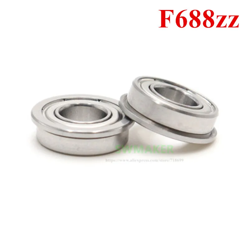 2pcs CR-10 Special Flange bearing F688zz Micro Flange Linear Bearing Ender-3 UM2+ bearing