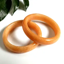 Natural Yellow Chinese Jade Bracelet Bangle Jewellery Fashion Accessories Woman Lucky Amulet Hand-Carved Bangles Lady Party Gift