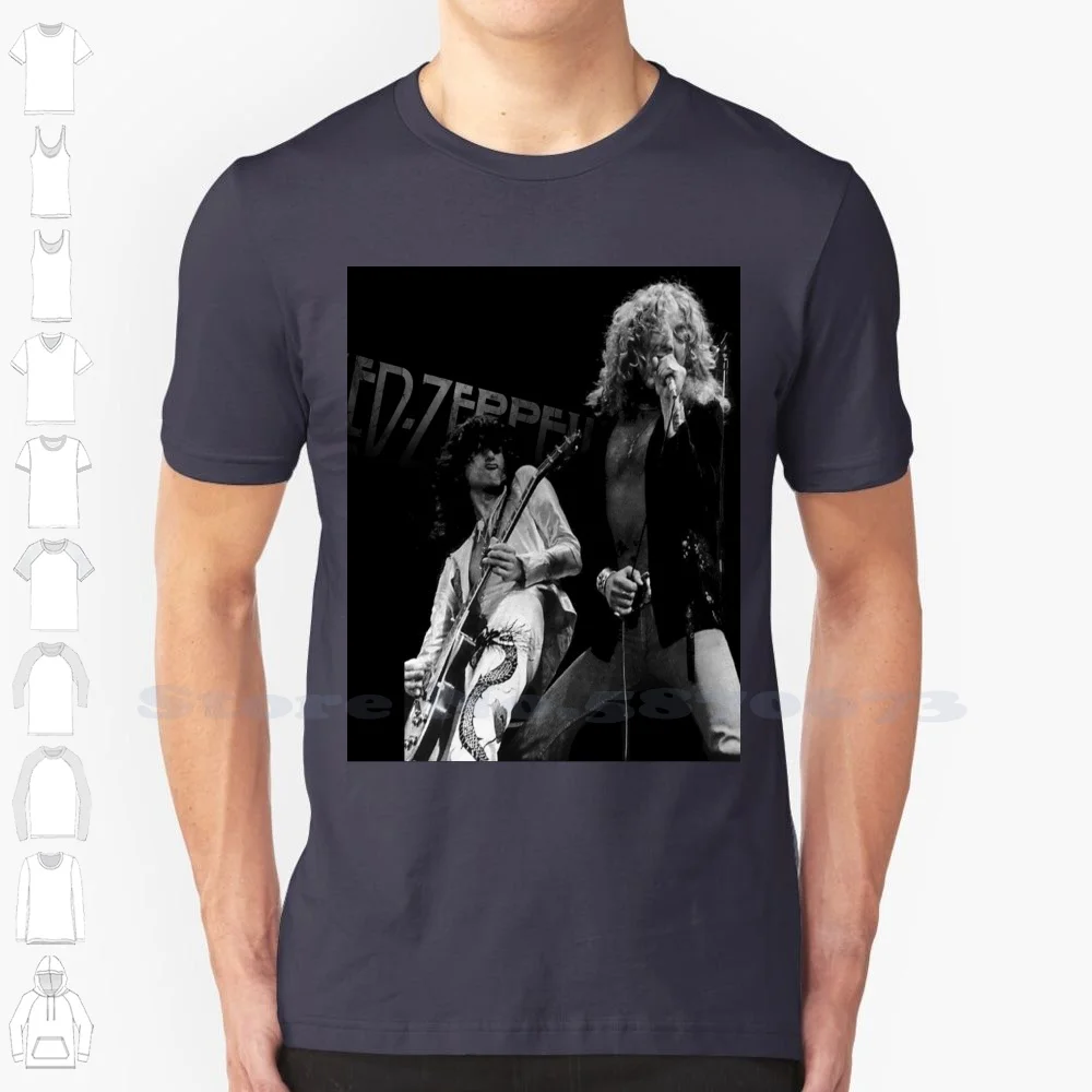 Whole Lotta Love 100% Cotton T-Shirt Page Plant Jones Bonham Band Group Power Classic Roll Music