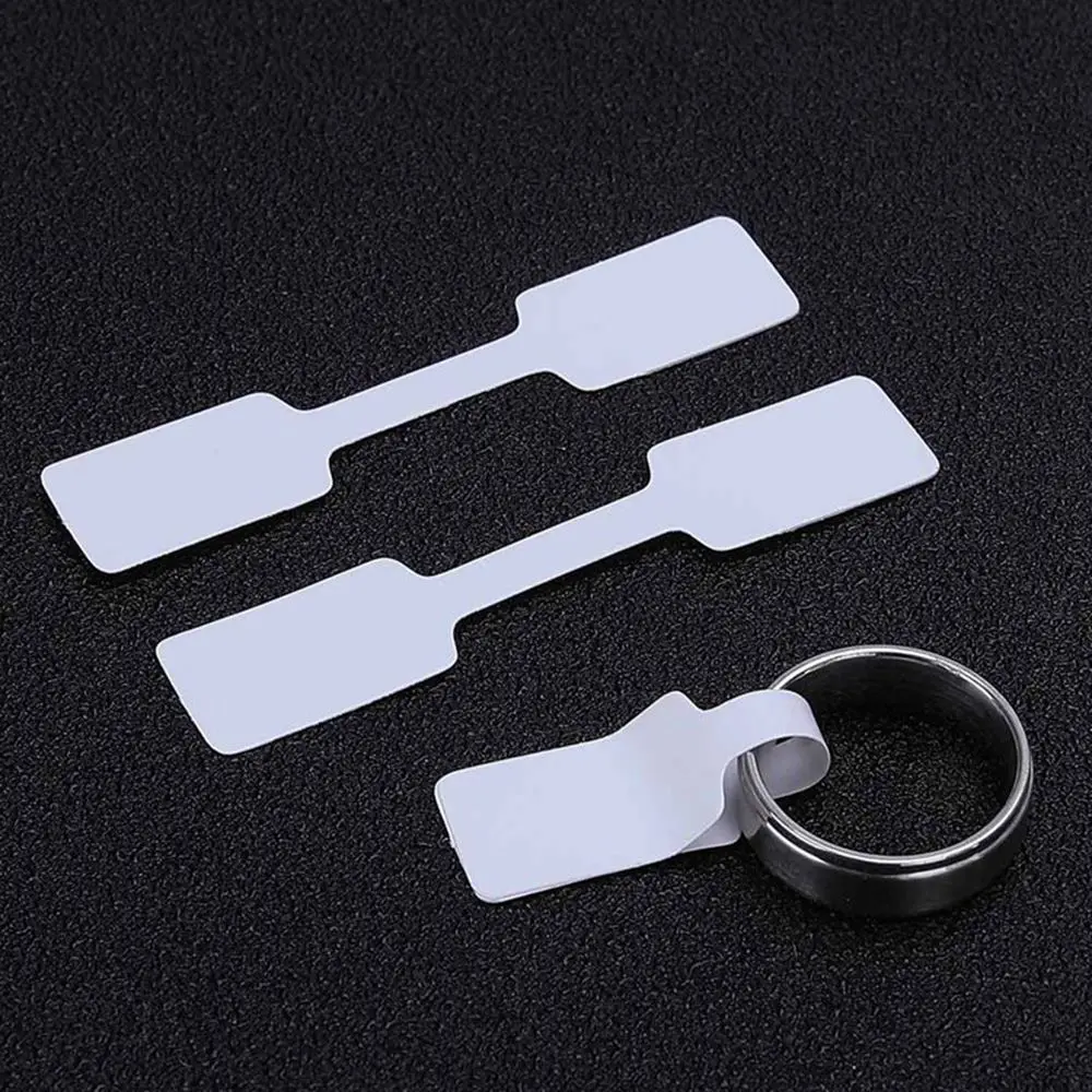 100pcs Practical Size Price Label Tags Blank Jewelry Sticky Necklace Ring Sticker Bracelet Display Tags Stickers