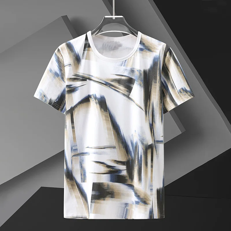 Plus Size 10XL Tshirts Men Oversize Tees Tops Summer Baggy T-shirts Male Streetwear Fashion Graffiti Printing Short Sleeve HA072