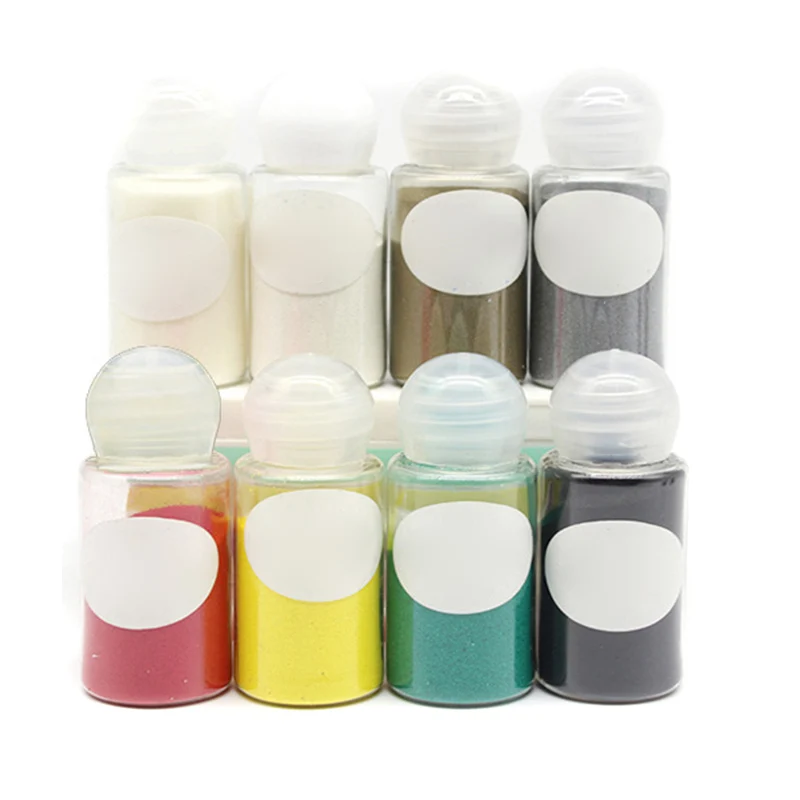 1 sztuk tłoczone Pigment w proszku 10ml DIY tłoczenie tłoczenie Scrapbooking, rzemiosło Rainbow rainbow klej farba metaliczna tłoczenie proszku