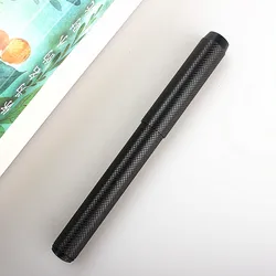 Stylo plume portable à encre noire pour adultes et enfants, petit stylo courbé, affaires, école, solide, cadeau d'anniversaire, papeterie, haute qualité, 0.6mm